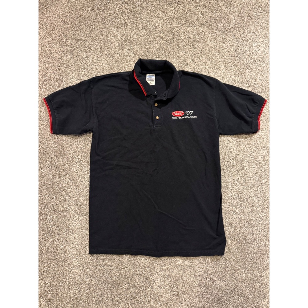 Peterbilt 07 New Product Launch Polo Shirt Mens Medium Black Ultra‎ Cotton